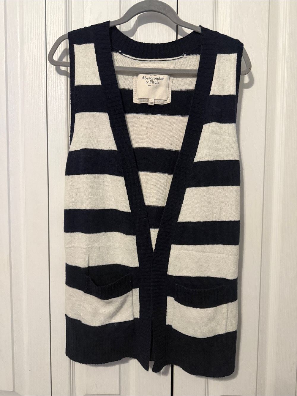 Abercrombie & Fitch Sweater Vest Cardigan Size Large